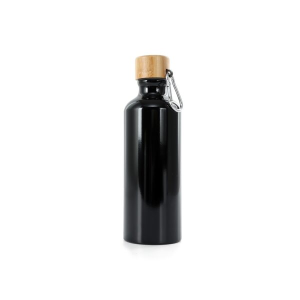 SPBrindes Corporativos - GARRAFA ALUMÍNIO 500ML TAMPA BAMBU