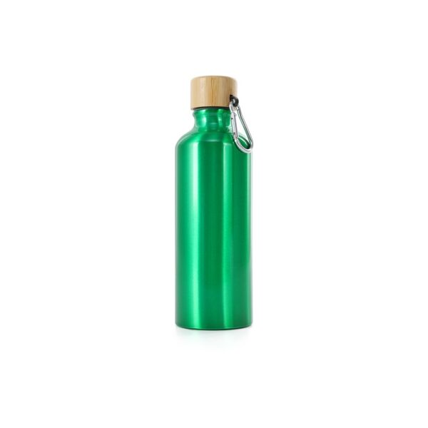 SPBrindes Corporativos - GARRAFA ALUMÍNIO 500ML TAMPA BAMBU