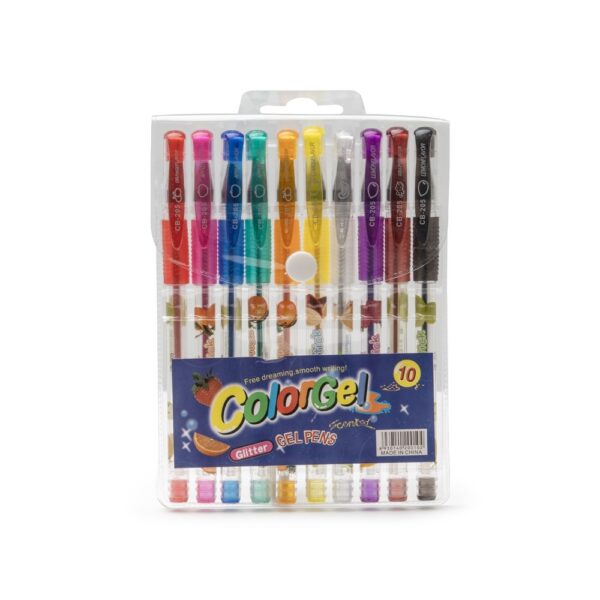 SPBrindes Corporativos - KIT CANETINHAS GEL COLORIDAS C/ 10
