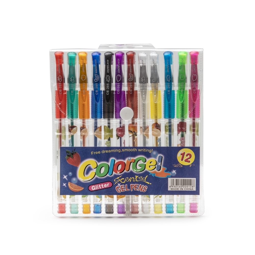 SPBrindes Corporativos - KIT CANETINHAS GEL COLORIDAS C/ 12