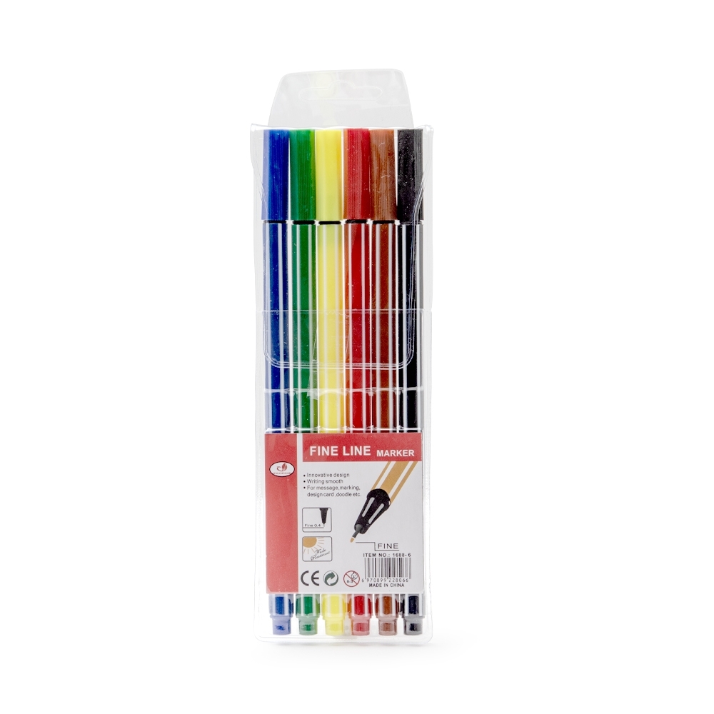 SPBrindes Corporativos - KIT CANETINHAS COLORIDAS C/ 6