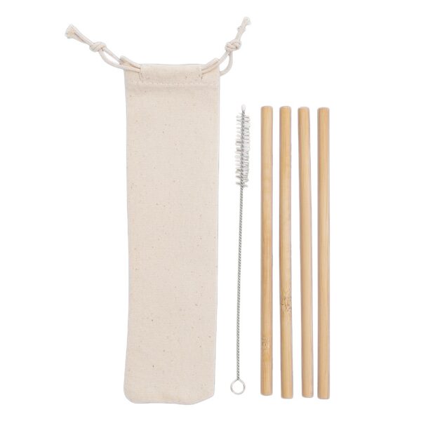 SPBrindes Corporativos - KIT CANUDOS DE BAMBU
