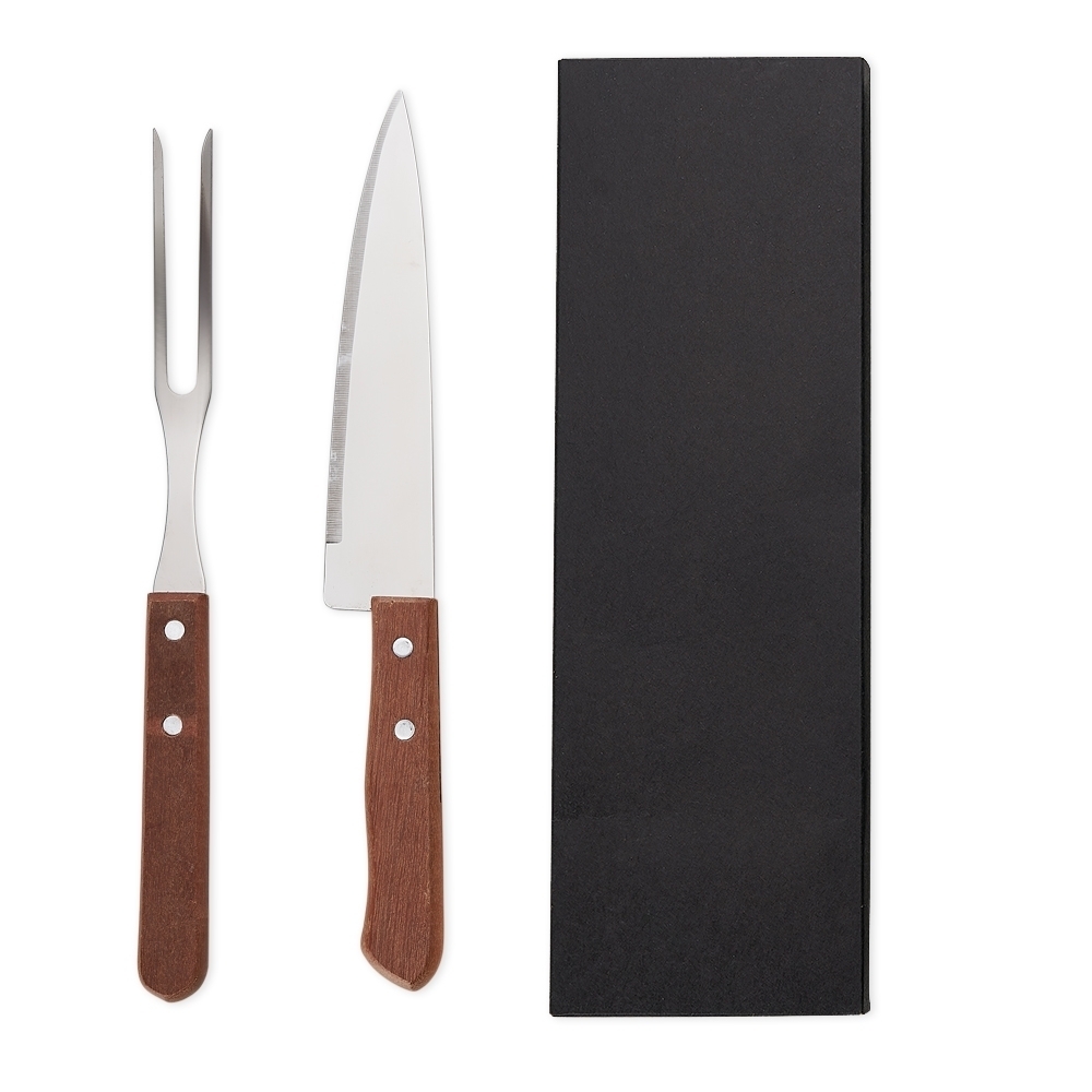 SPBrindes Corporativos - KIT CHURRASCO C/ 2 PÇS CX KRAFT