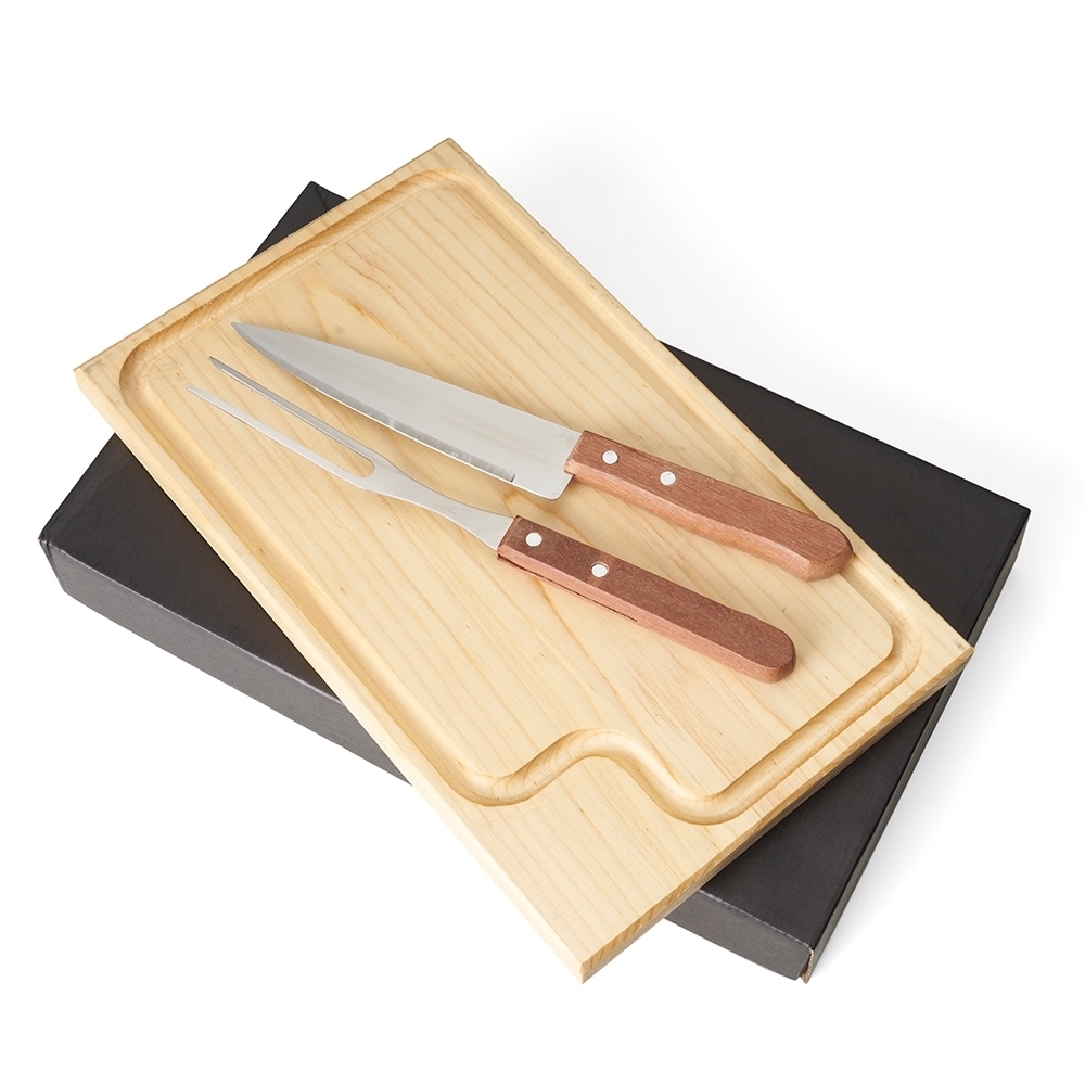 SPBrindes Corporativos - KIT CHURRASCO C/ 3PÇ CX KRAFT