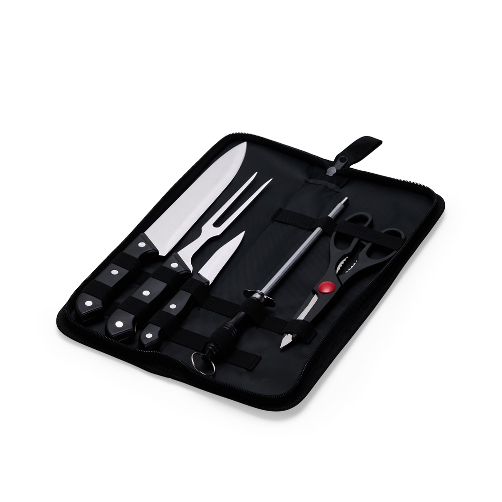 SPBrindes Corporativos - KIT CHURRASCO 5 PEÇAS