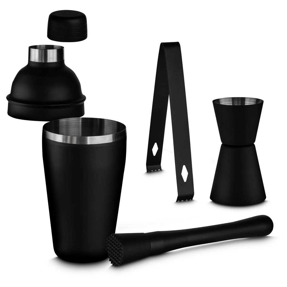 SPBrindes Corporativos - KIT DRINK COQUETELEIRA E ACESSÓRIOS