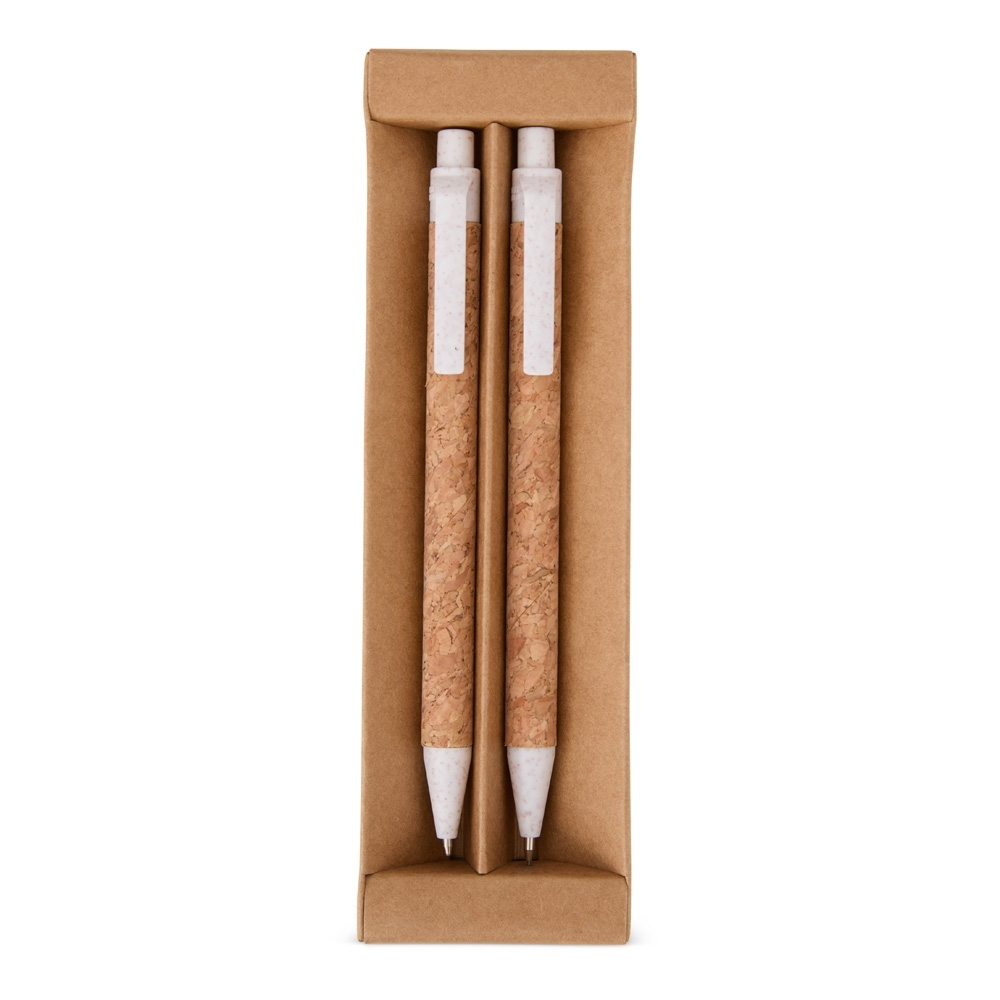 SPBrindes Corporativos - KIT ECOLÓGICO CANETA E LAPISEIRA CORTIÇA