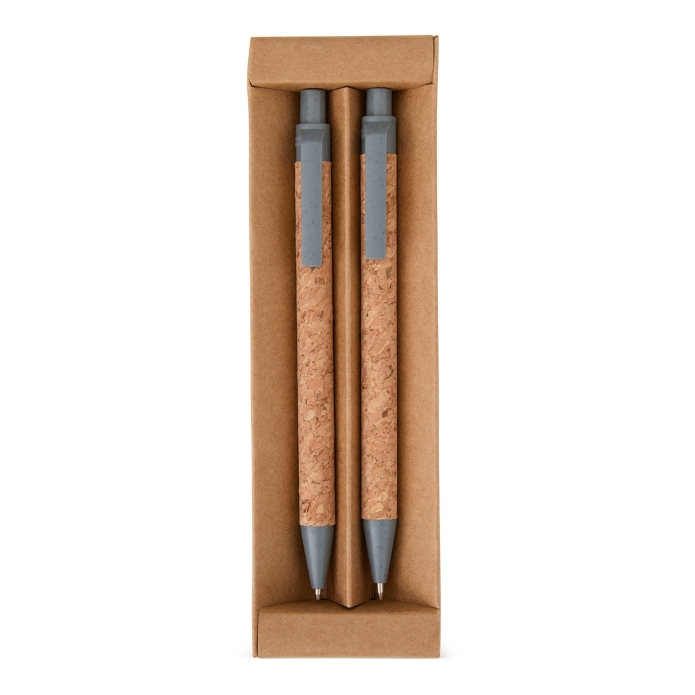 SPBrindes Corporativos - KIT ECOLÓGICO CANETA E LAPISEIRA CORTIÇA