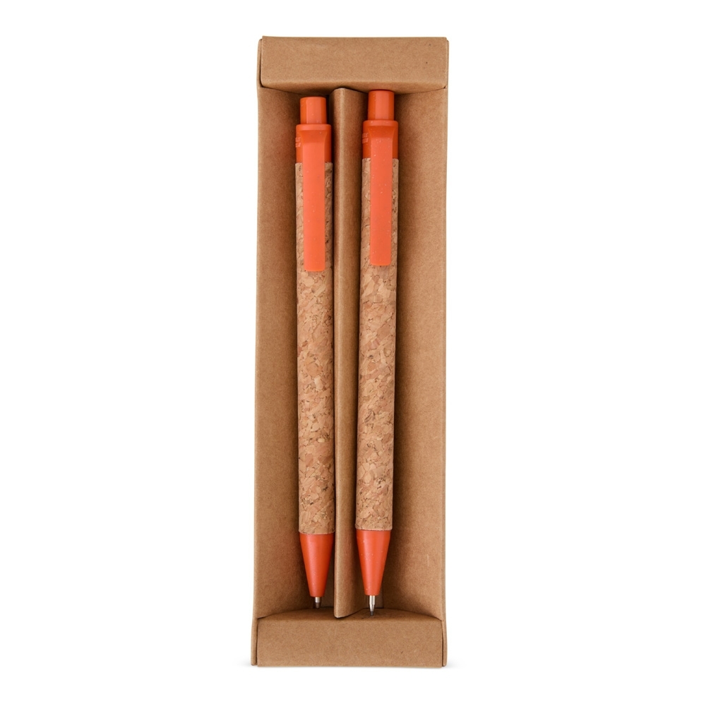 SPBrindes Corporativos - KIT ECOLÓGICO CANETA E LAPISEIRA CORTIÇA