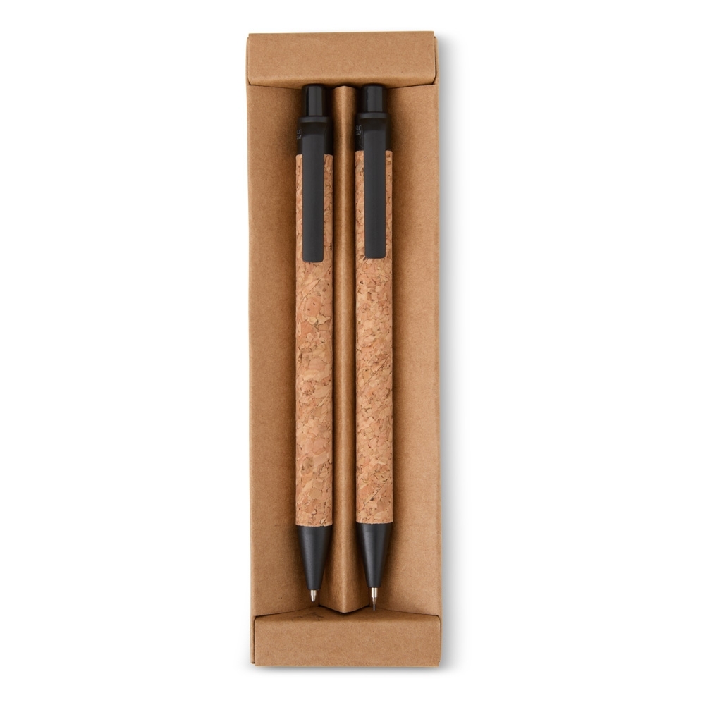 SPBrindes Corporativos - KIT ECOLÓGICO CANETA E LAPISEIRA CORTIÇA
