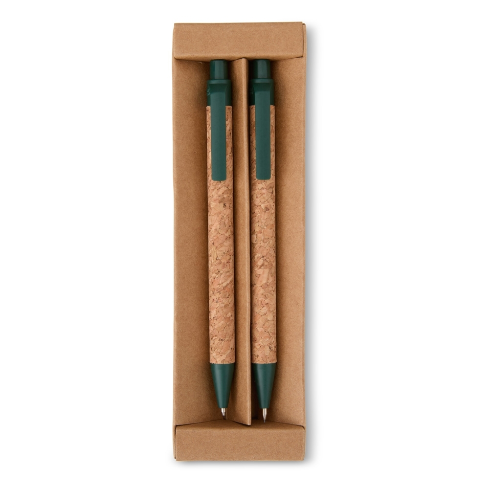 SPBrindes Corporativos - KIT ECOLÓGICO CANETA E LAPISEIRA CORTIÇA