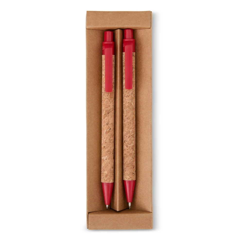 SPBrindes Corporativos - KIT ECOLÓGICO CANETA E LAPISEIRA CORTIÇA