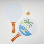 SPBrindes Corporativos - KIT FRESCOBOL 2 RAQUETES E 1 BOLINHA
