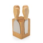SPBrindes Corporativos - KIT QUEIJO 4 PÇS C/ CEPO MAGNETICO