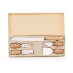 SPBrindes Corporativos - KIT TALHERES P/ QUEIJO C/ 5 PEÇAS