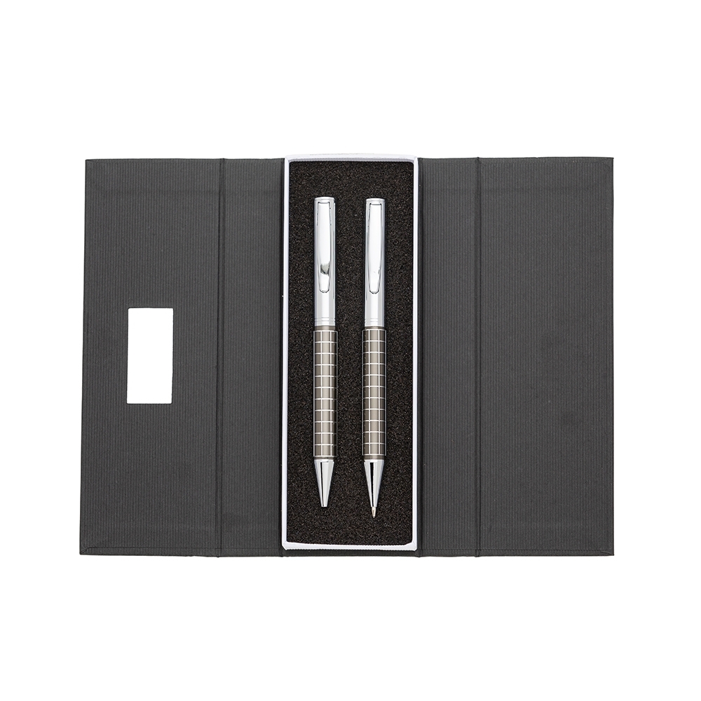 SPBrindes Corporativos - KIT CANETA E LAPISEIRA DE METAL