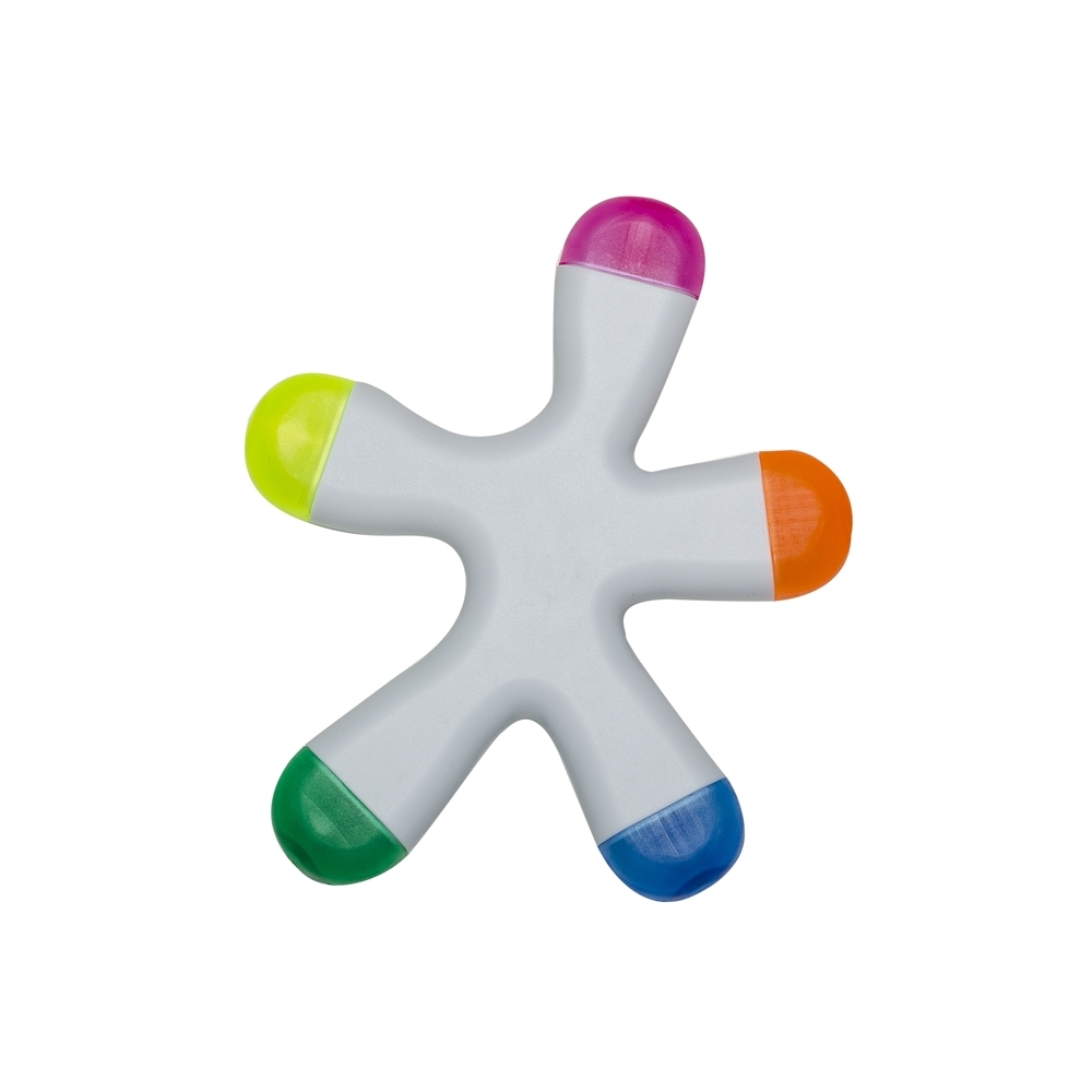SPBrindes Corporativos - MARCA TEXTO SPLASH C/ 5 CORES
