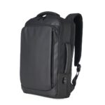 SPBrindes Corporativos - MOCHILA COURO SINTÉTICO USB 17 LITROS