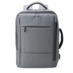 SPBrindes Corporativos - MOCHILA COURO SINTÉTICO USB 25L