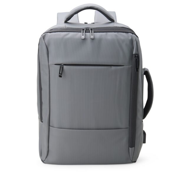 SPBrindes Corporativos - MOCHILA COURO SINTÉTICO USB 25L