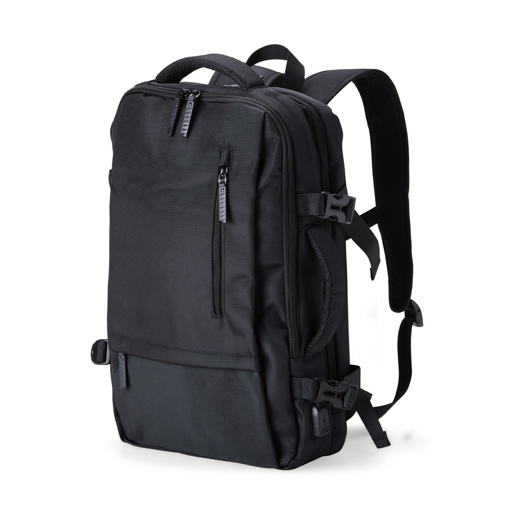 SPBrindes Corporativos - MOCHILA DE NYLON USB 20 LITROS