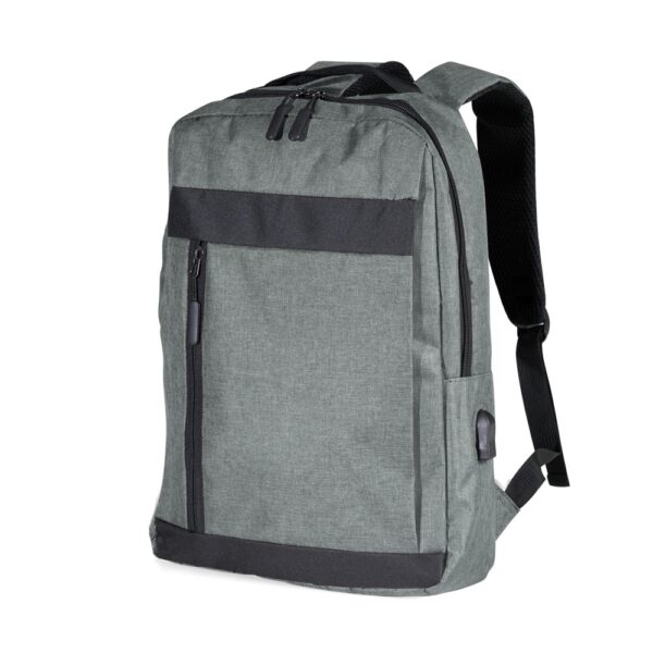 SPBrindes Corporativos - MOCHILA DE NYLON USB 19L