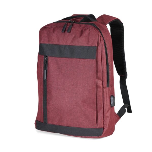 SPBrindes Corporativos - MOCHILA DE NYLON USB 19L