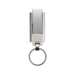 SPBrindes Corporativos - PEN DRIVE CHAVEIRO METAL GRANDE 8 GB RETRÁTIL