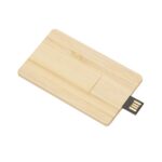 SPBrindes Corporativos - PEN DRIVE PEN CARD MADEIRA 4 GB