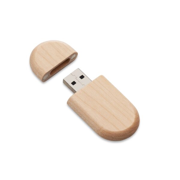SPBrindes Corporativos - PEN DRIVE ECOLÓGICO OVAL