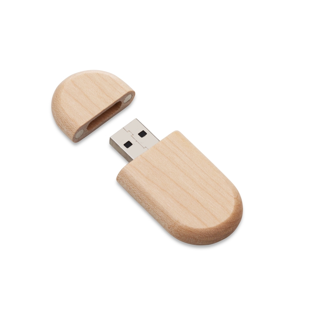 SPBrindes Corporativos - PEN DRIVE ECOLÓGICO OVAL