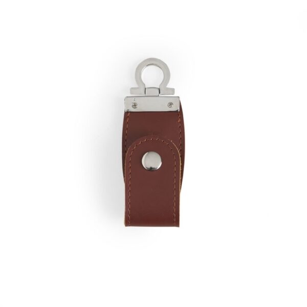 SPBrindes Corporativos - PEN DRIVE COURO 4 GB