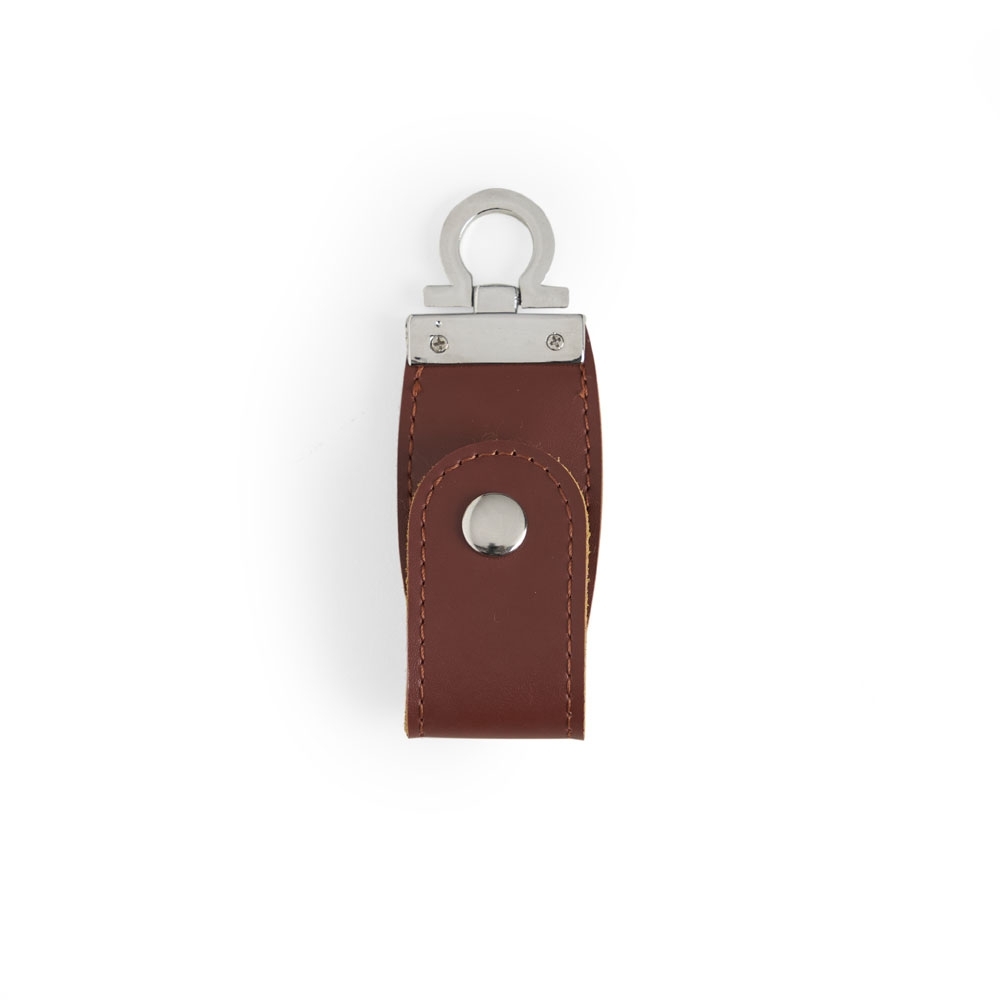 SPBrindes Corporativos - PEN DRIVE COURO 4 GB
