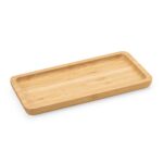SPBrindes Corporativos - PETISQUEIRA RETANGULAR DE BAMBU 26*13CM