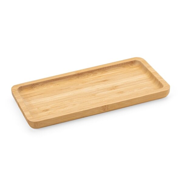 SPBrindes Corporativos - PETISQUEIRA RETANGULAR DE BAMBU 26*13CM