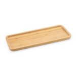 SPBrindes Corporativos - PETISQUEIRA RETANGULAR DE BAMBU 36*15CM