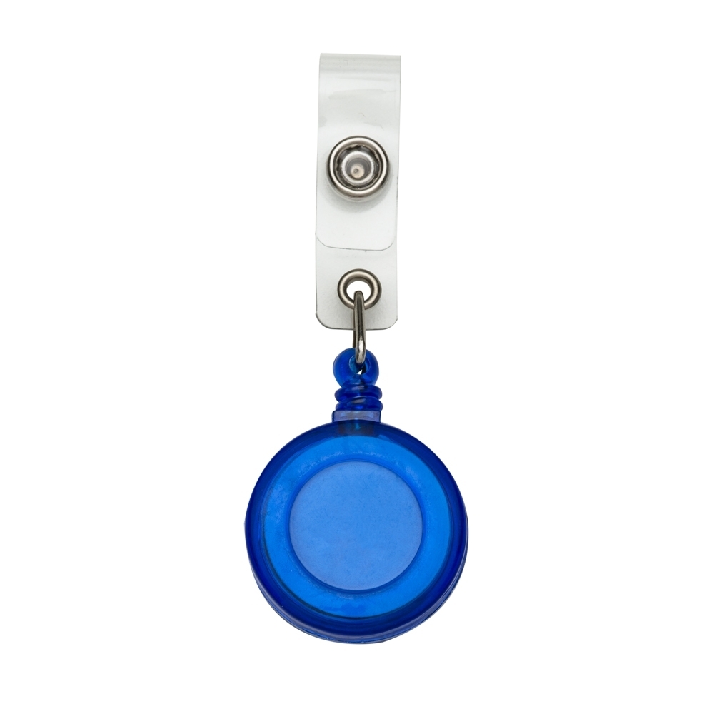 SPBrindes Corporativos - PORTA CRACHA AZUL TRANSPARENTE