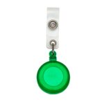 SPBrindes Corporativos - PORTA CRACHA VERDE TRANSPARENTE