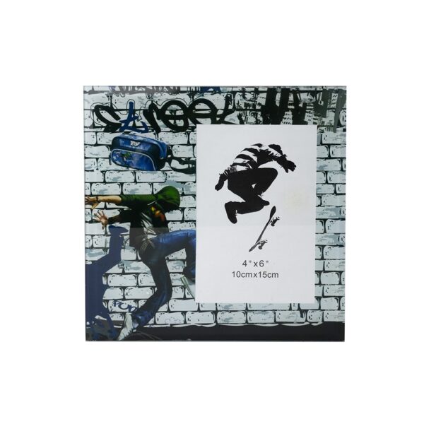 SPBrindes Corporativos - PORTA RETRATO SKATE 10X15 CM VIDRO