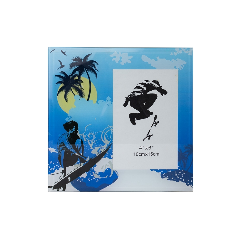 SPBrindes Corporativos - PORTA RETRATO SURF 10X15 CM VIDRO