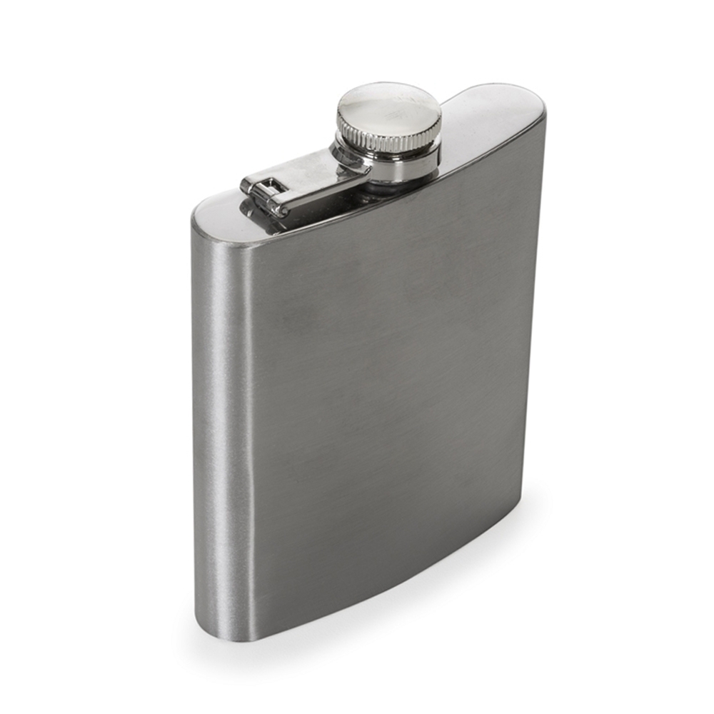 SPBrindes Corporativos - PORTA WHISKY INOX 7 OZ
