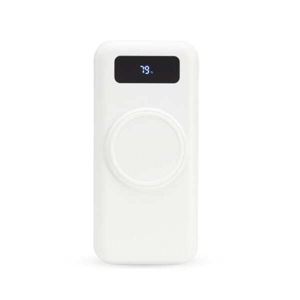 SPBrindes Corporativos - POWER BANK 10.000MAH COM CARREGAMENTO VIA INDUÇÃO OU VIA CABO