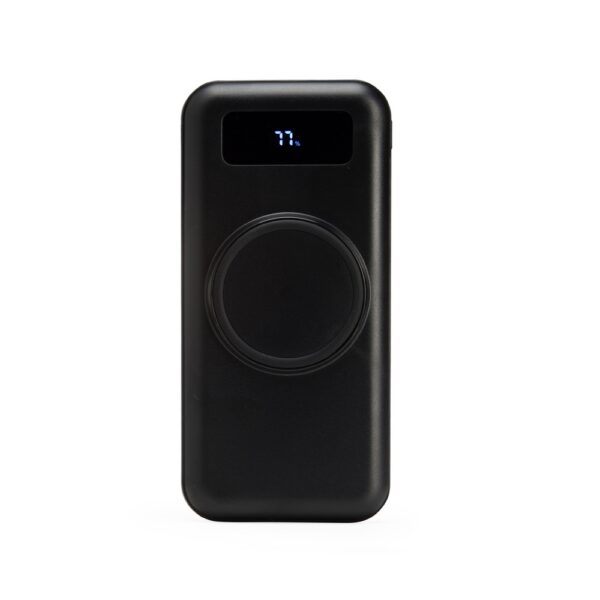 SPBrindes Corporativos - POWER BANK 10.000MAH COM CARREGAMENTO VIA INDUÇÃO OU VIA CABO