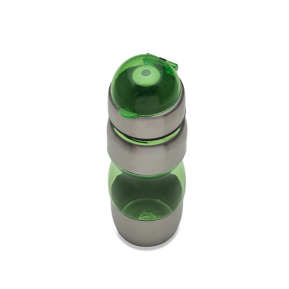 SPBrindes Corporativos - SQUEEZE PLASTICO C/ METAL 450ML BICO E ALÇA