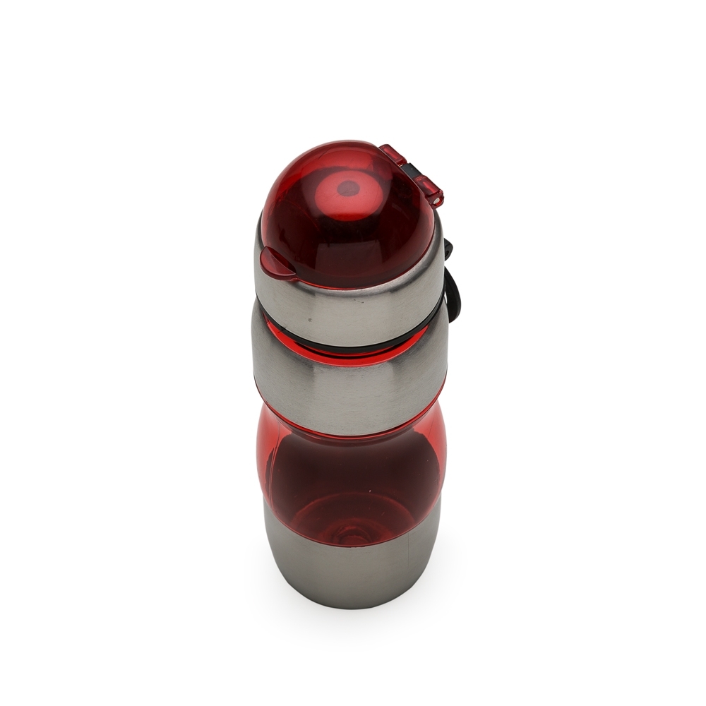 SPBrindes Corporativos - SQUEEZE PLASTICO C/ METAL 450ML BICO E ALÇA