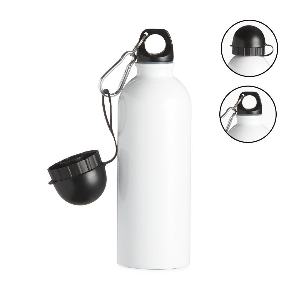 SPBrindes Corporativos - SQUEEZE INOX 500ML C/ BICO E MOSQUETÃO
